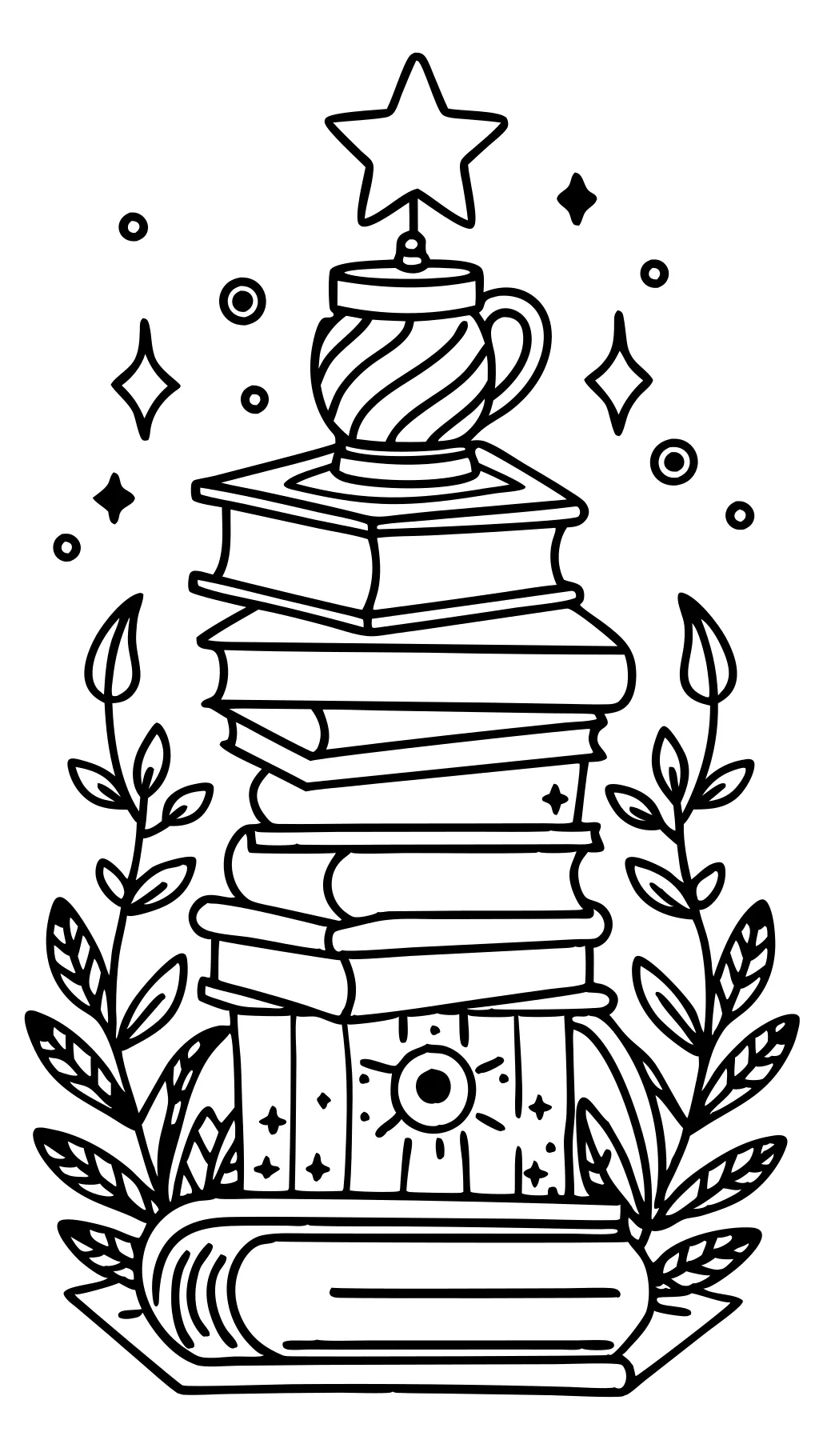 bookish coloring pages